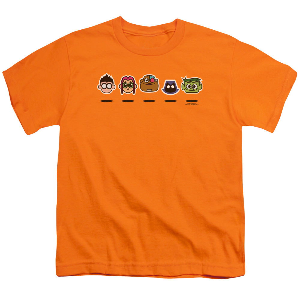 Teen Titans Go Floating Heads Kids Youth T Shirt Orange