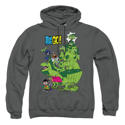 Teen Titans Go Beast Boy Stack Mens Hoodie Charcoal