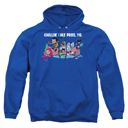 Teen Titans Go Like Pros Yo Mens Hoodie Royal Blue