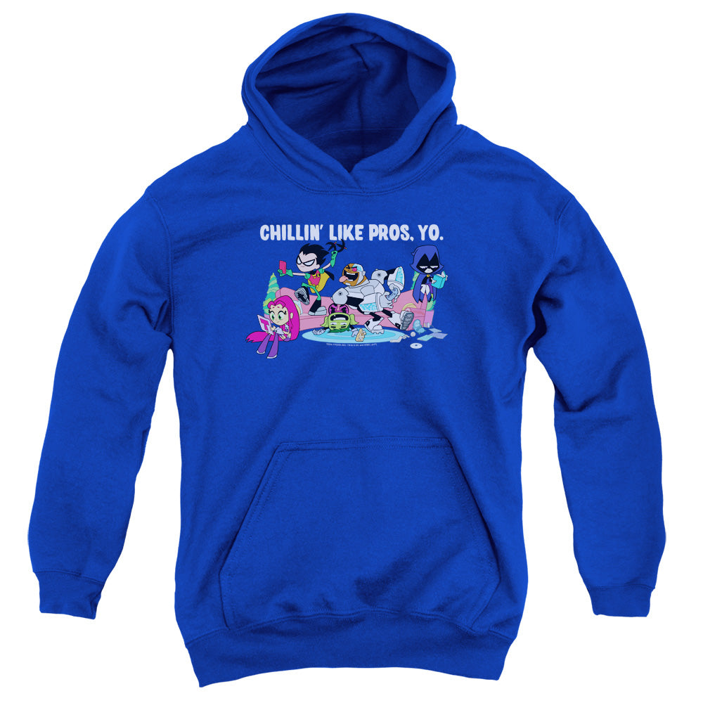 Teen Titans Go Like Pros Yo Kids Youth Hoodie Royal Blue