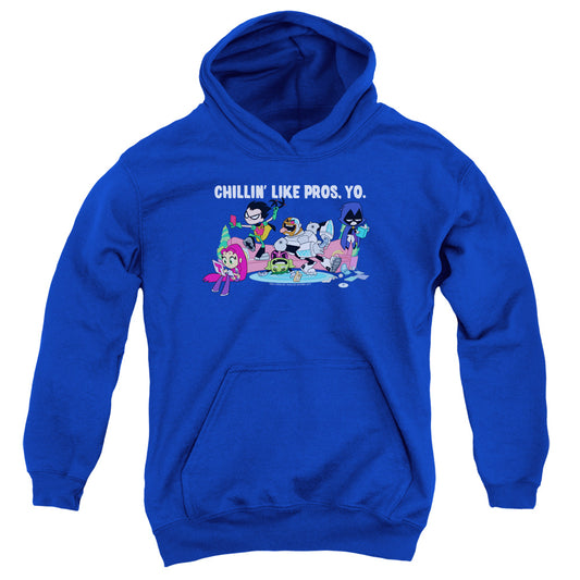 Teen Titans Go Like Pros Yo Kids Youth Hoodie Royal Blue