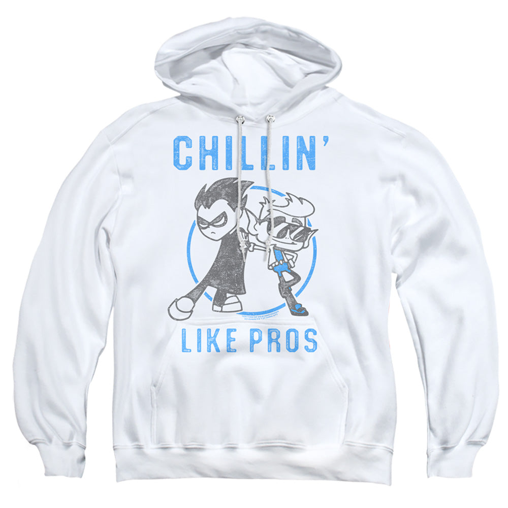 Teen Titans Go Like Pros Mens Hoodie White