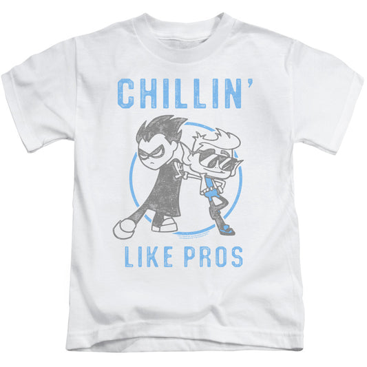 Teen Titans Go Like Pros Juvenile Kids Youth T Shirt White