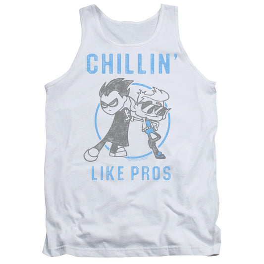 Teen Titans Go Like Pros Mens Tank Top Shirt White