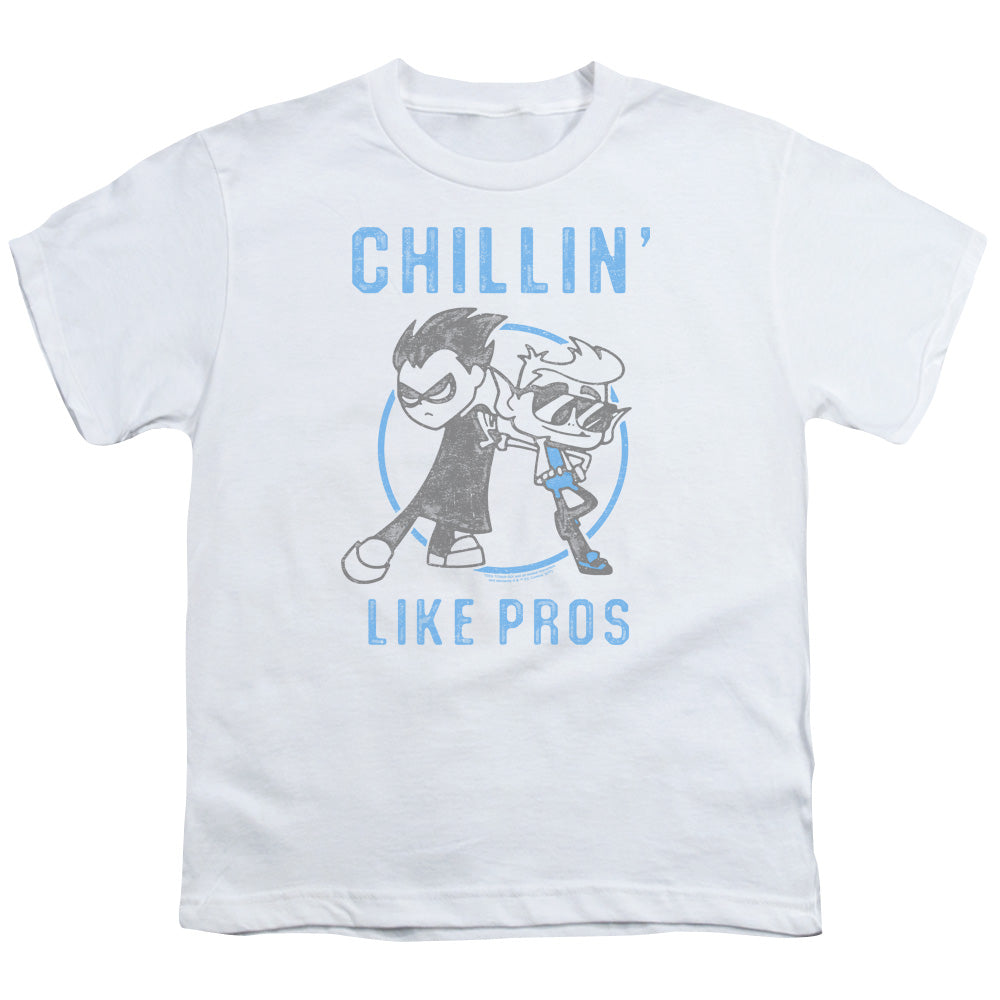 Teen Titans Go Like Pros Kids Youth T Shirt White