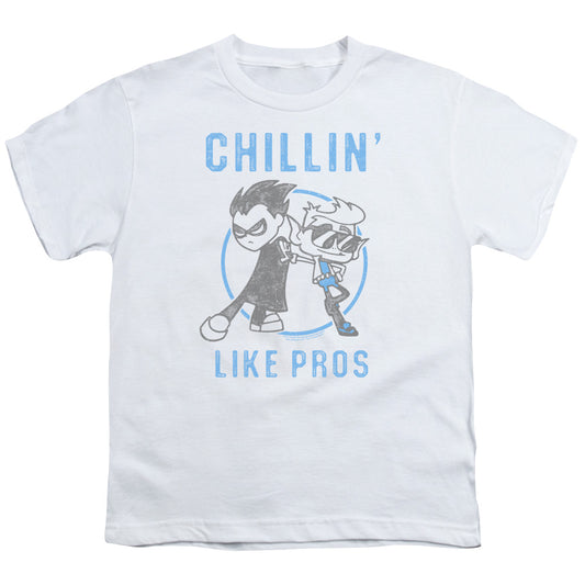 Teen Titans Go Like Pros Kids Youth T Shirt White