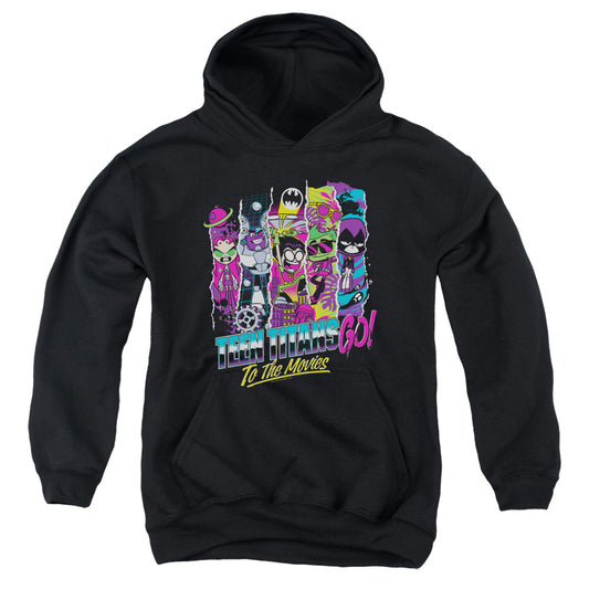 Teen Titans Go To The Movies To The Movies Kids Youth Hoodie Black