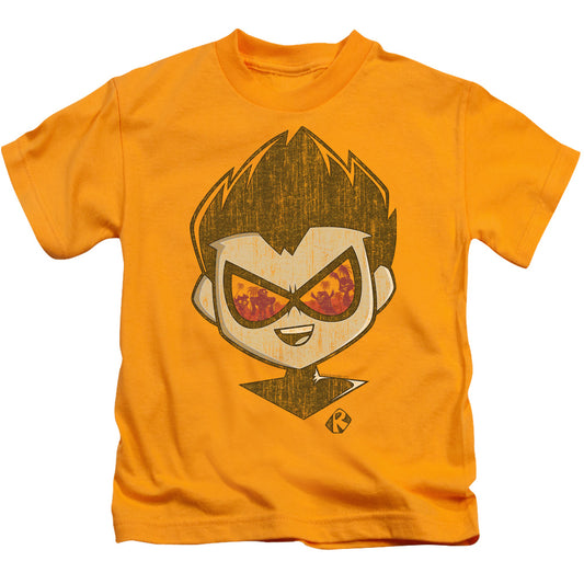 Teen Titans Go To The Movies Beachy Robin Juvenile Kids Youth T Shirt Gold