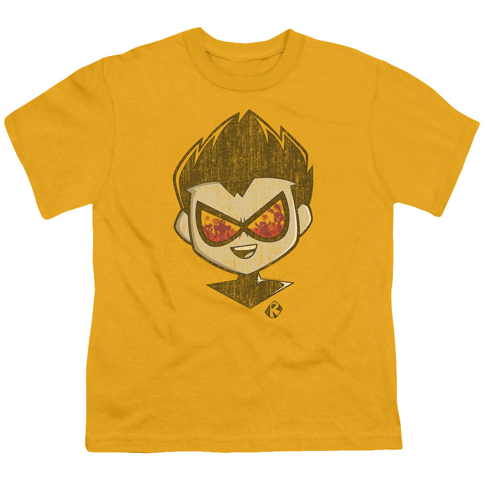 Teen Titans Go To The Movies Beachy Robin Kids Youth T Shirt Gold