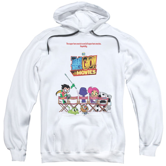 Teen Titans Go To The Movies Poster Mens Hoodie White