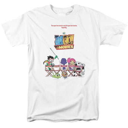 Teen Titans Go To The Movies Poster Mens T Shirt White