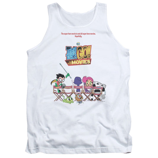 Teen Titans Go To The Movies Poster Mens Tank Top Shirt White