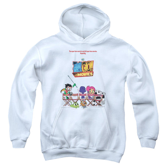 Teen Titans Go To The Movies Poster Kids Youth Hoodie White