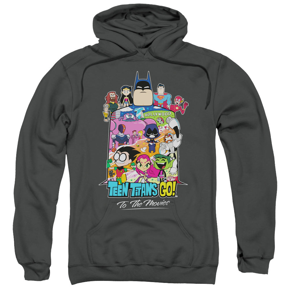 Teen Titans Go To The Movies Hollywood Mens Hoodie Charcoal