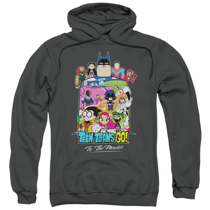 Teen Titans Go To The Movies Hollywood Mens Hoodie Charcoal