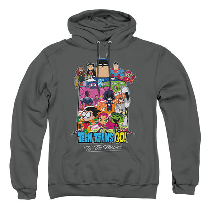 Teen Titans Go To The Movies Hollywood Mens Hoodie Charcoal