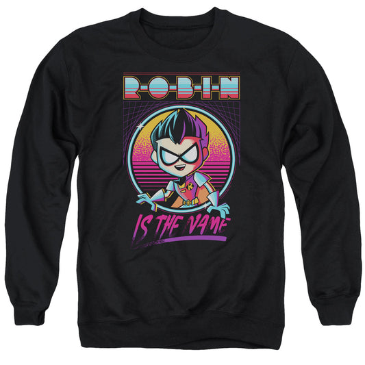 Teen Titans Go To The Movies Robin Mens Crewneck Sweatshirt Black