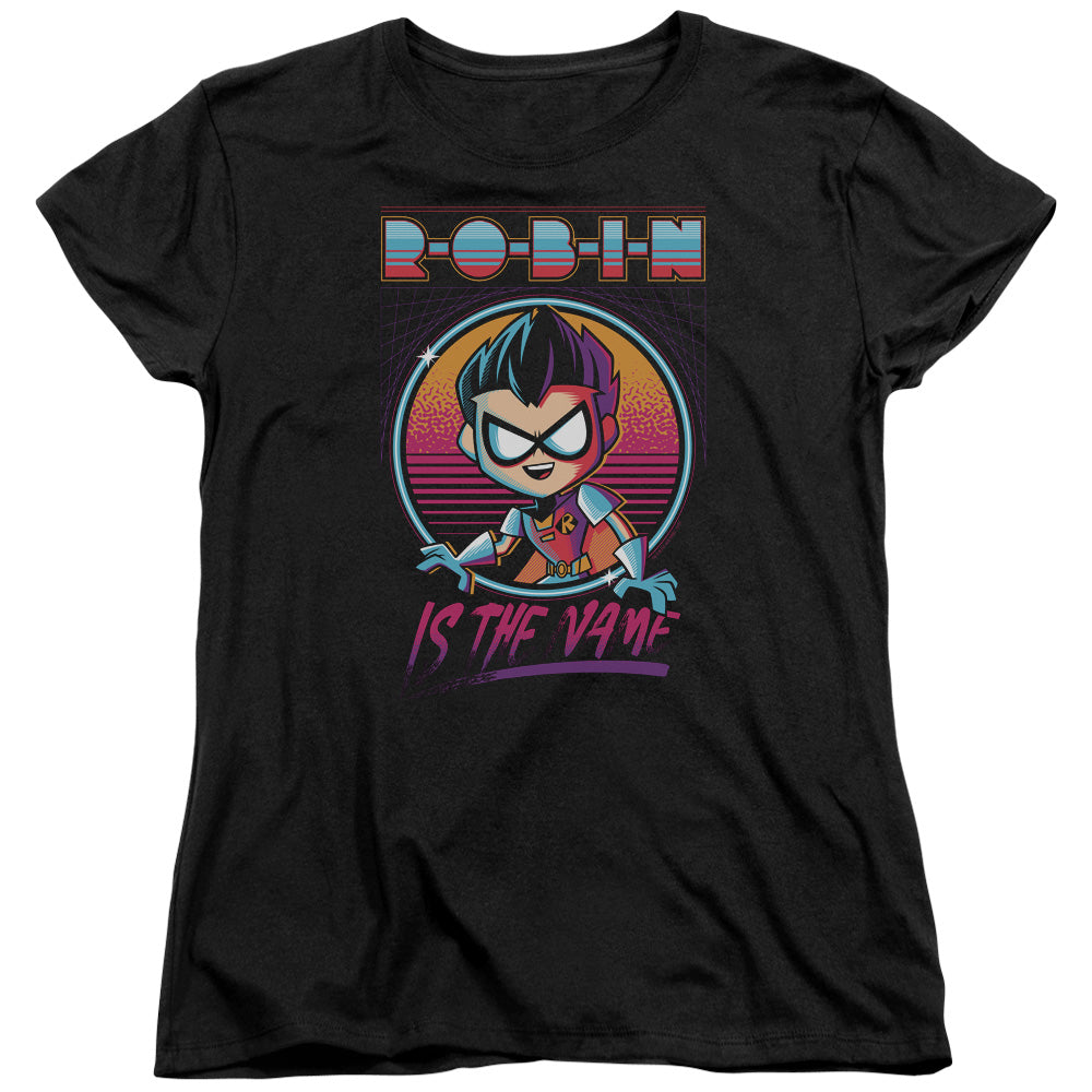 Teen Titans Go To The Movies Robin Womens T Shirt Black