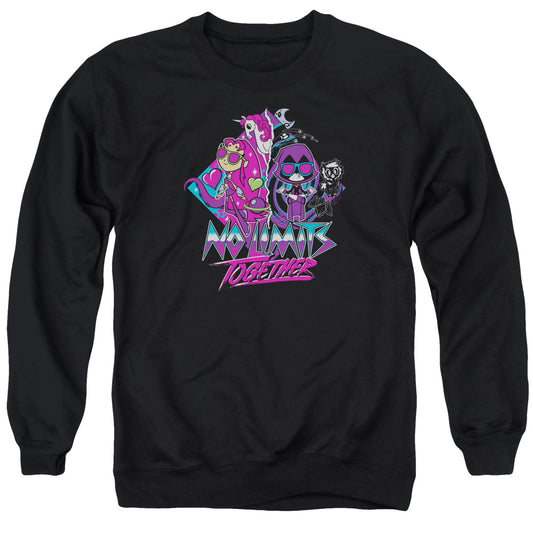 Teen Titans Go To The Movies No Limits Mens Crewneck Sweatshirt Black