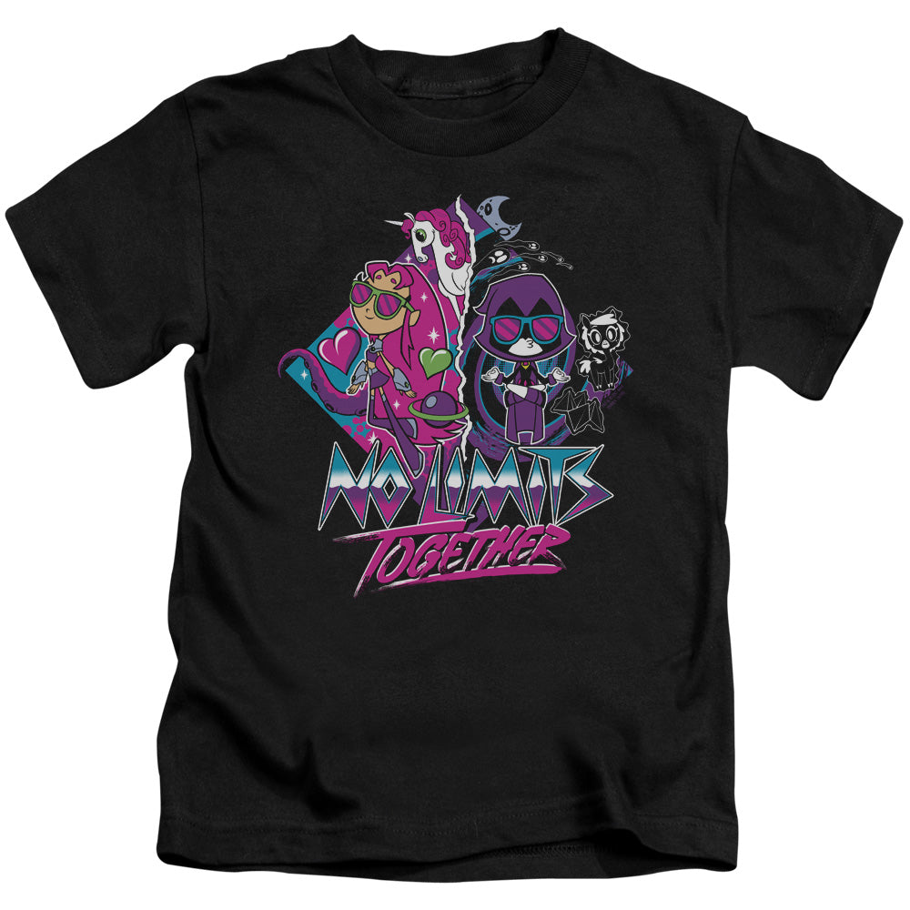 Teen Titans Go To The Movies No Limits Juvenile Kids Youth T Shirt Black