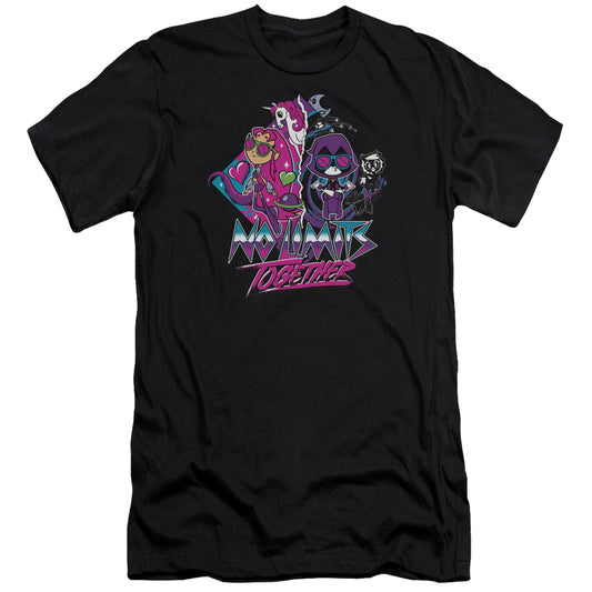 Teen Titans Go To The Movies No Limits Slim Fit Mens T Shirt Black