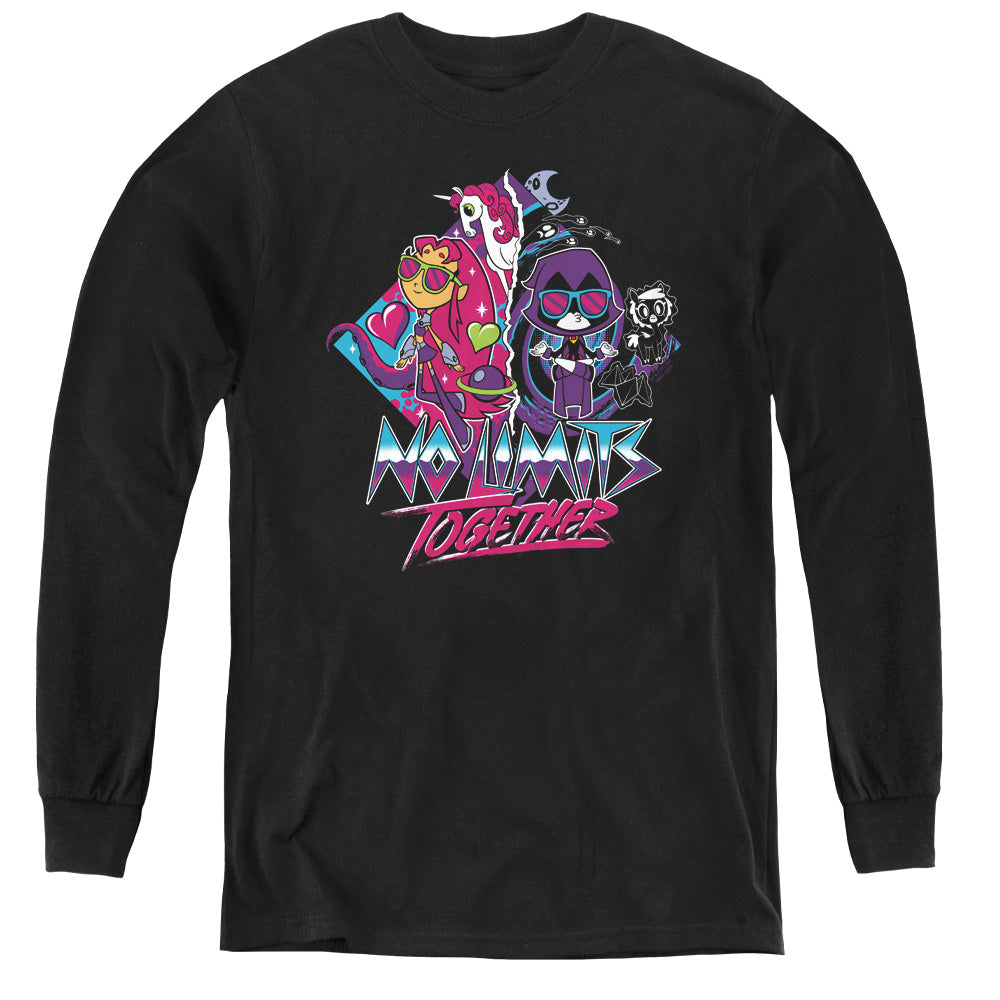 Teen Titans Go To The Movies No Limits Long Sleeve Kids Youth T Shirt Black