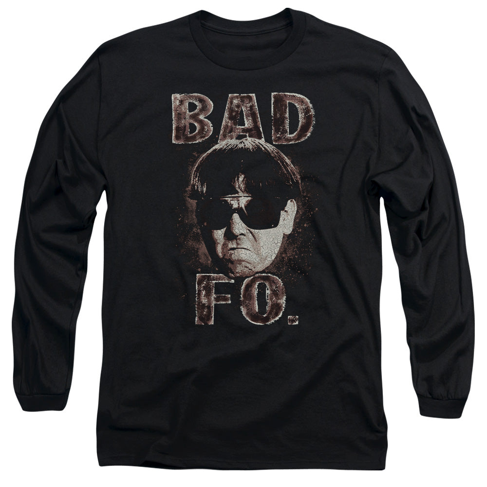 Three Stooges Bad Moe Fo Mens Long Sleeve Shirt Black