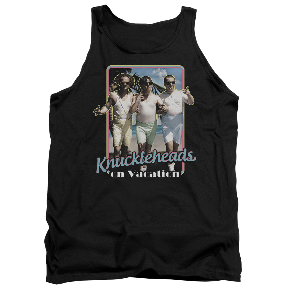 Three Stooges Knucklesheads On Vacation Mens Tank Top Shirt Black