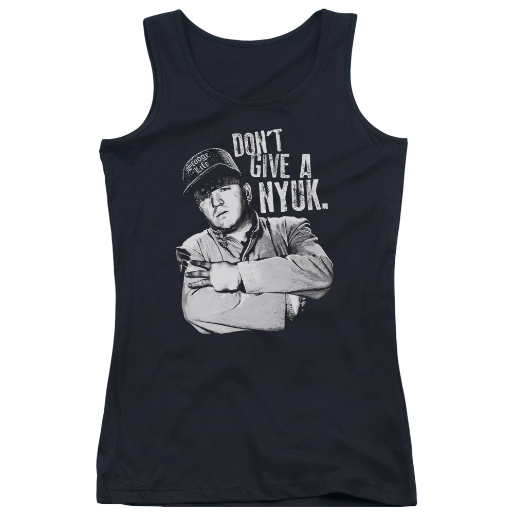 Three Stooges Give A Nyuk Womens Tank Top Shirt Black