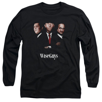 Three Stooges Wiseguys Mens Long Sleeve Shirt Black