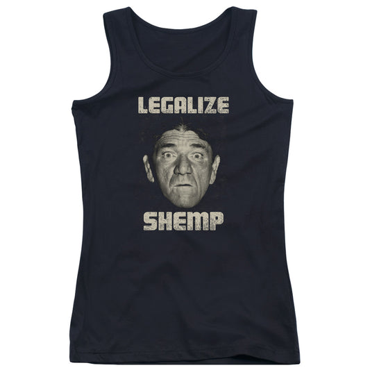 Three Stooges Legalize Shemp Womens Tank Top Shirt Black