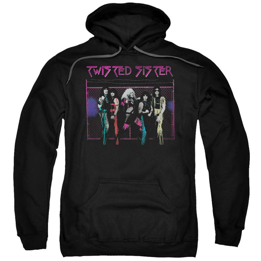 Twisted Sister Neon Gate Mens Hoodie Black