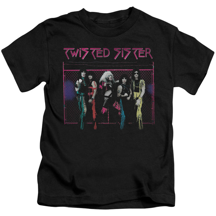 Twisted Sister Neon Gate Juvenile Kids Youth T Shirt Black