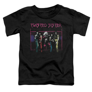 Twisted Sister Neon Gate Toddler Kids Youth T Shirt Black