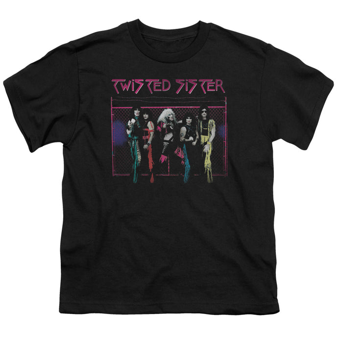 Twisted Sister Neon Gate Kids Youth T Shirt Black