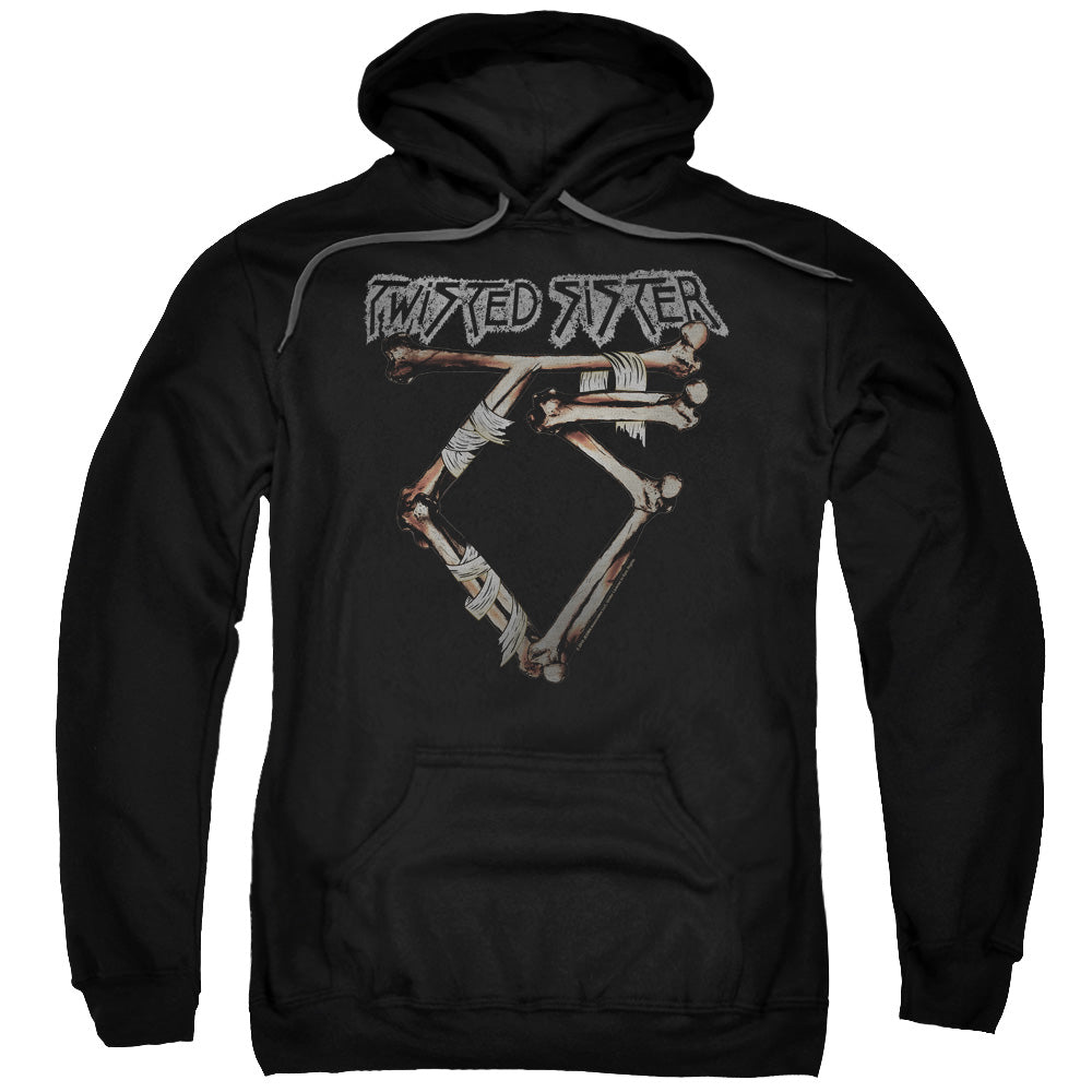 Twisted Sister Bone Logo Mens Hoodie Black