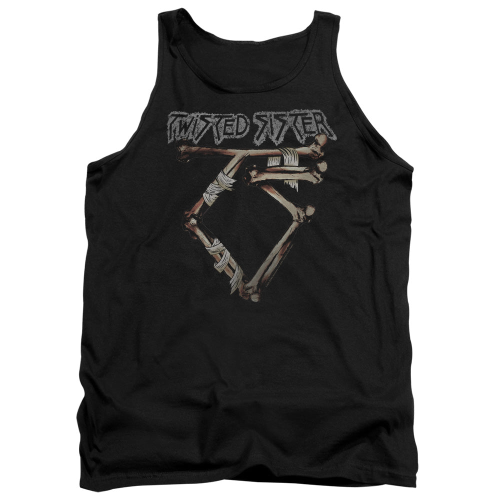 Twisted Sister Bone Logo Mens Tank Top Shirt Black