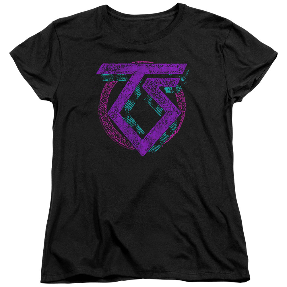 Twisted Sister Symbol Womens T Shirt Black