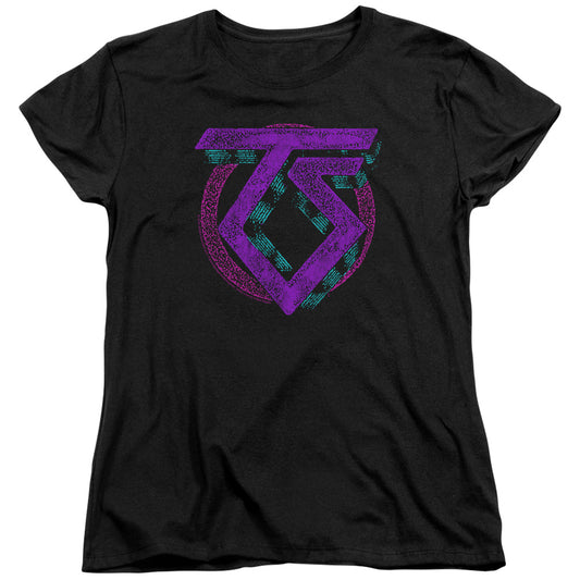 Twisted Sister Symbol Womens T Shirt Black