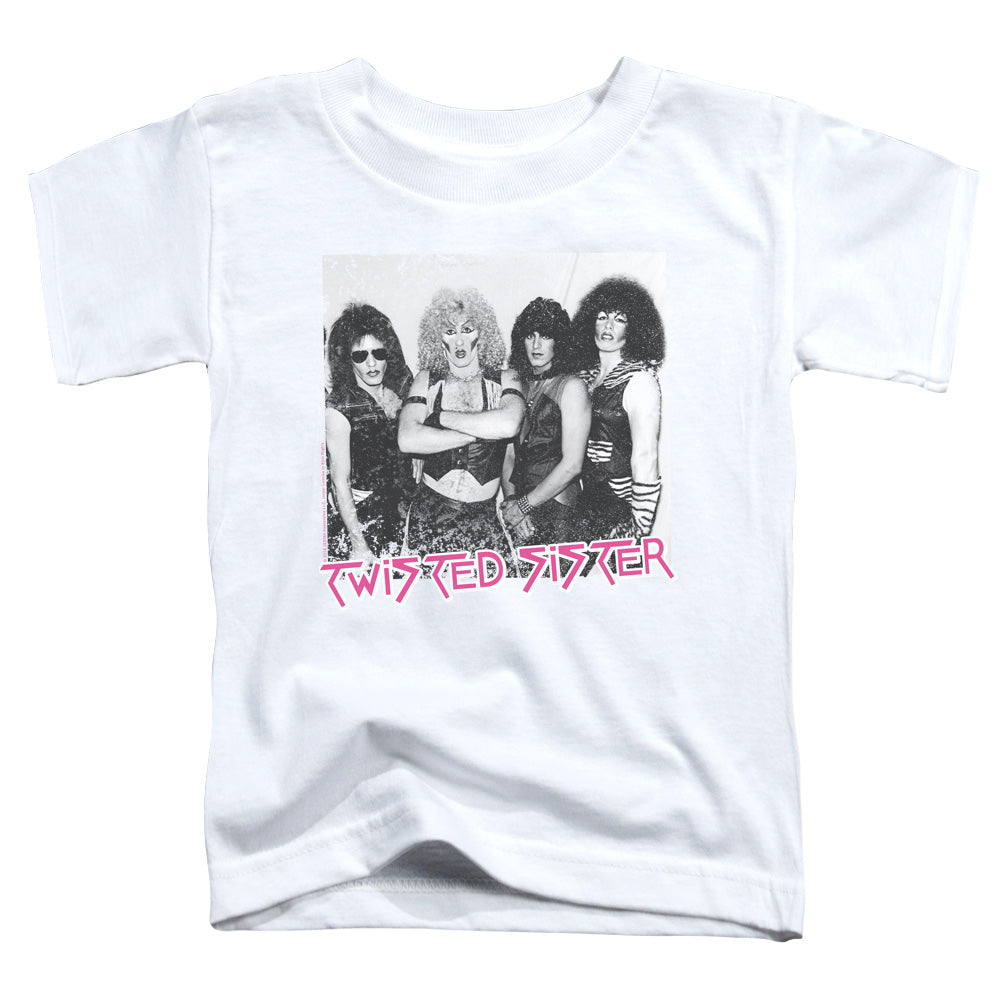 Twisted Sister The Group Toddler Kids Youth T Shirt White