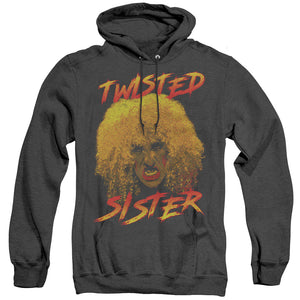 Twisted Sister Twisted Scream Heather Mens Hoodie Black