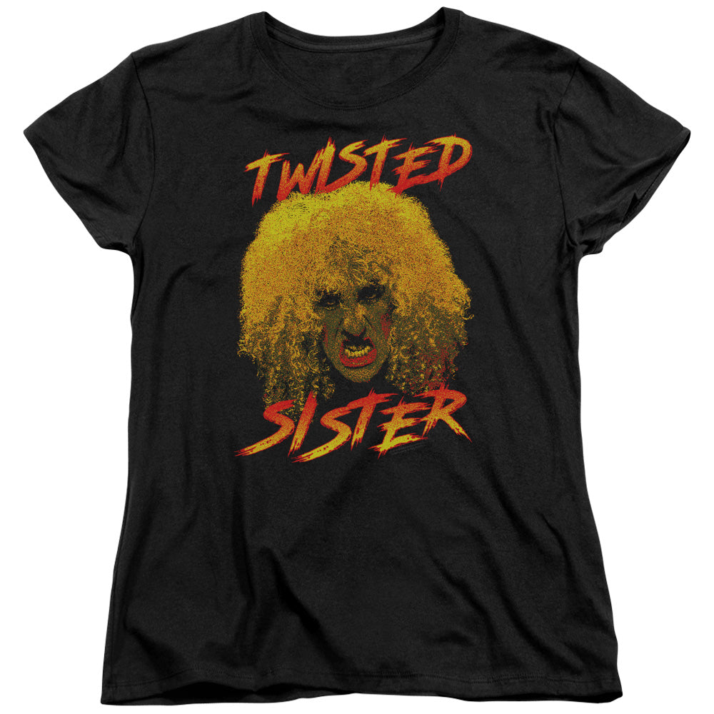 Twisted Sister Twisted Scream Womens T Shirt Black