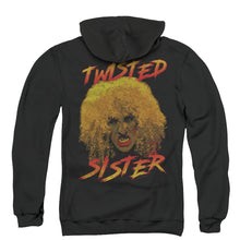 Load image into Gallery viewer, Twisted Sister Twisted Scream Back Print Zipper Mens Hoodie Black