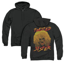 Load image into Gallery viewer, Twisted Sister Twisted Scream Back Print Zipper Mens Hoodie Black