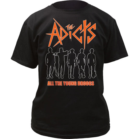 The Adicts All The Young Droogs Mens T Shirt Black