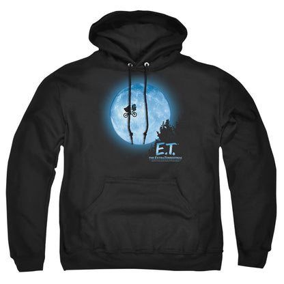 Et Moon Scene Mens Hoodie Black