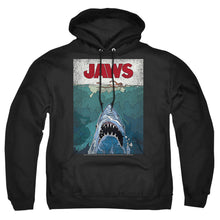 Load image into Gallery viewer, Jaws Lined Poster Mens Hoodie Black
