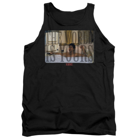 Scarface Bathtub Mens Tank Top Shirt Black