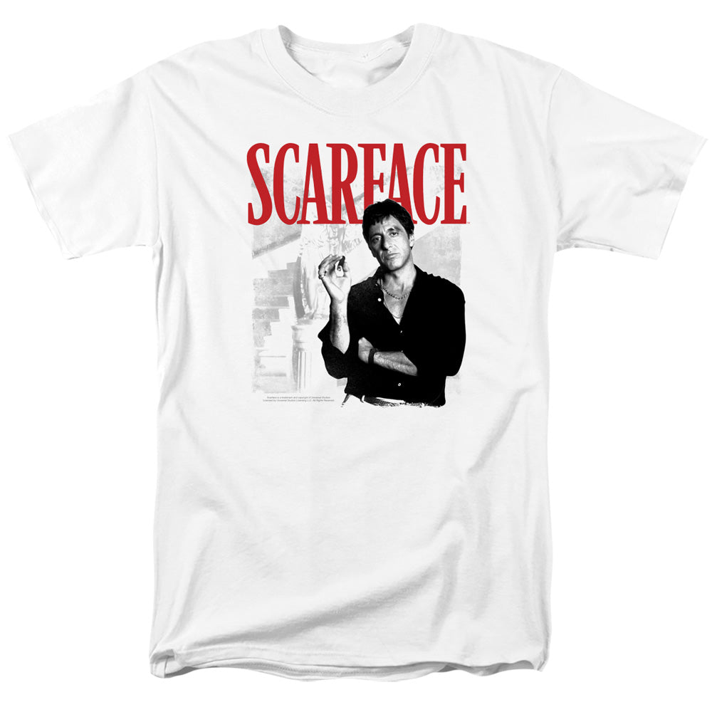 Scarface Stairway Mens T Shirt White