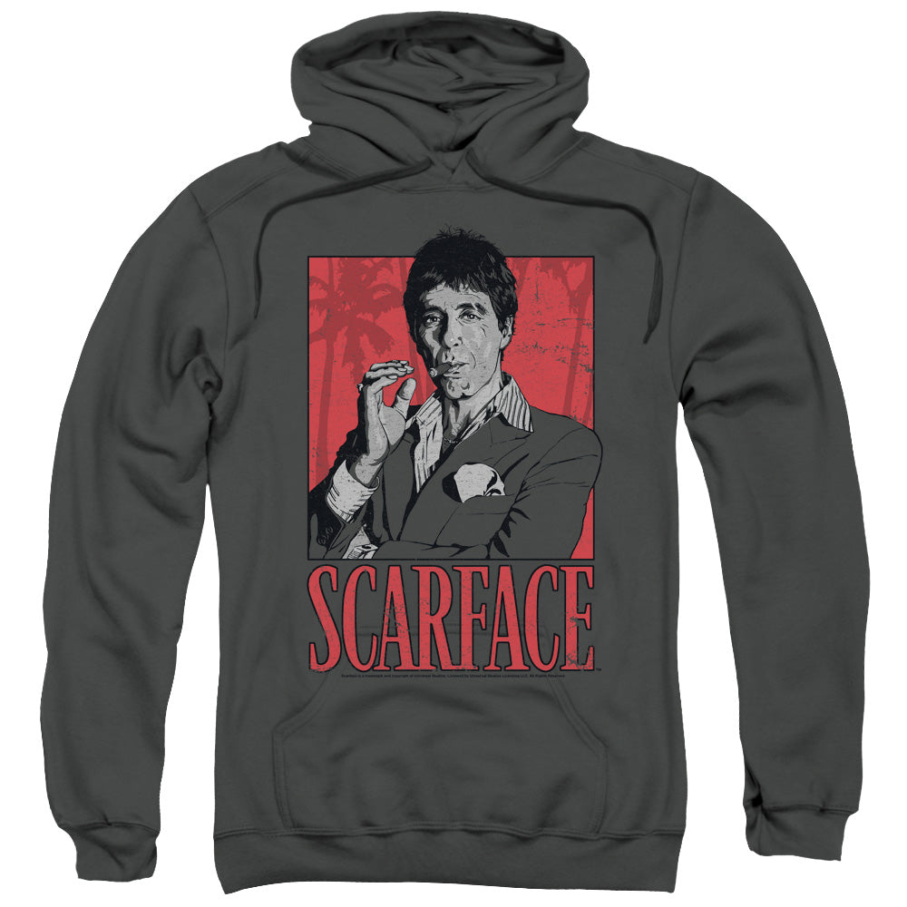 Scarface Tony Mens Hoodie Charcoal